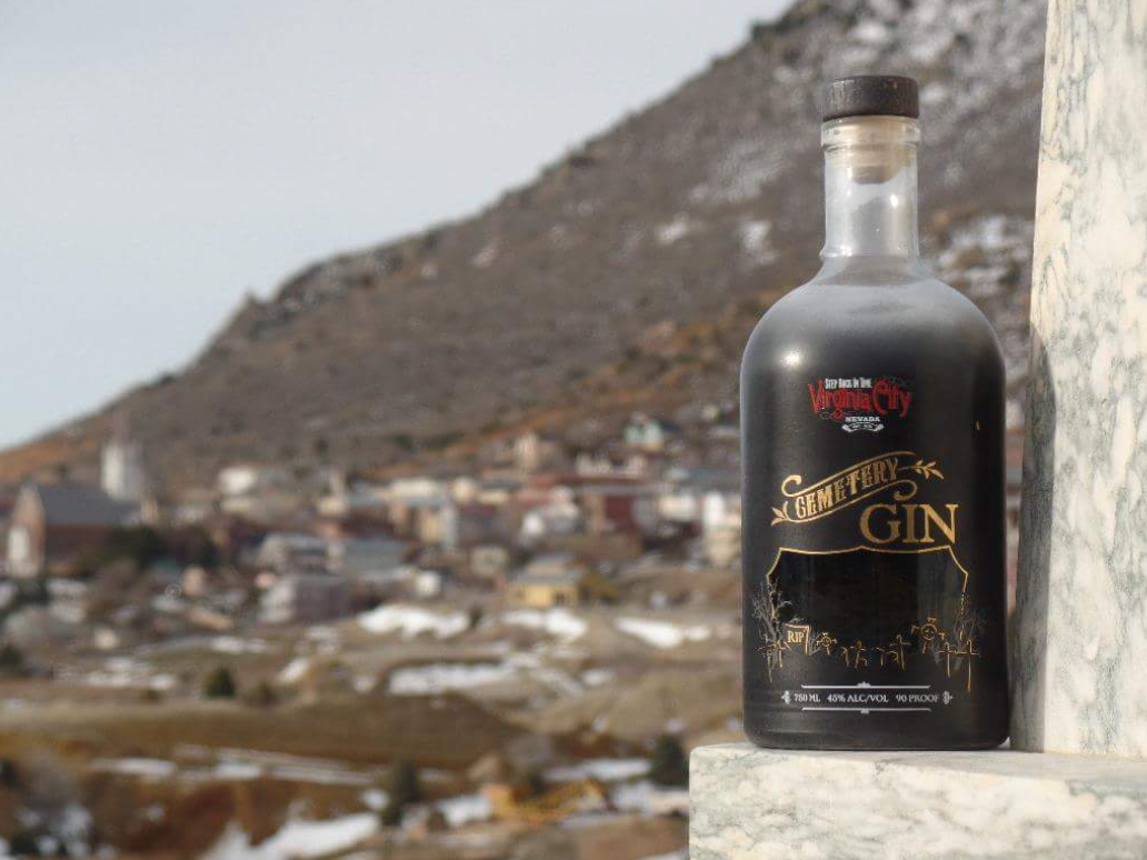 Cemetery Gin is a speciality of the region, distilled with Nevada pine nuts.