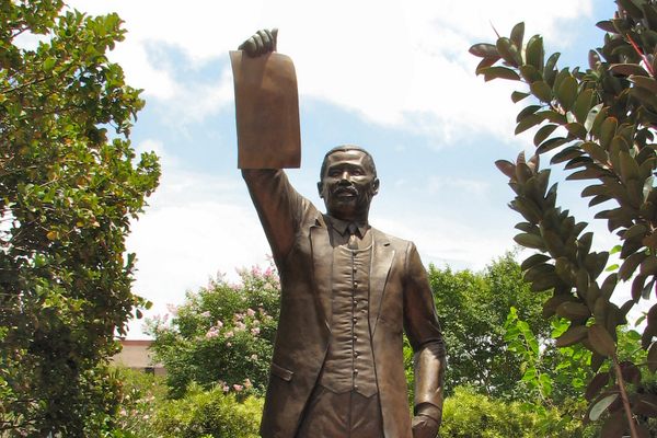 The Juneteenth Monument at Ashton Villa.