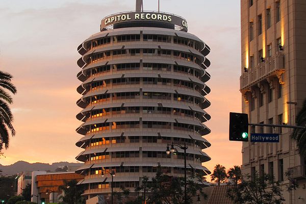 The Capitol Records building.