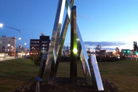 The sculpture.