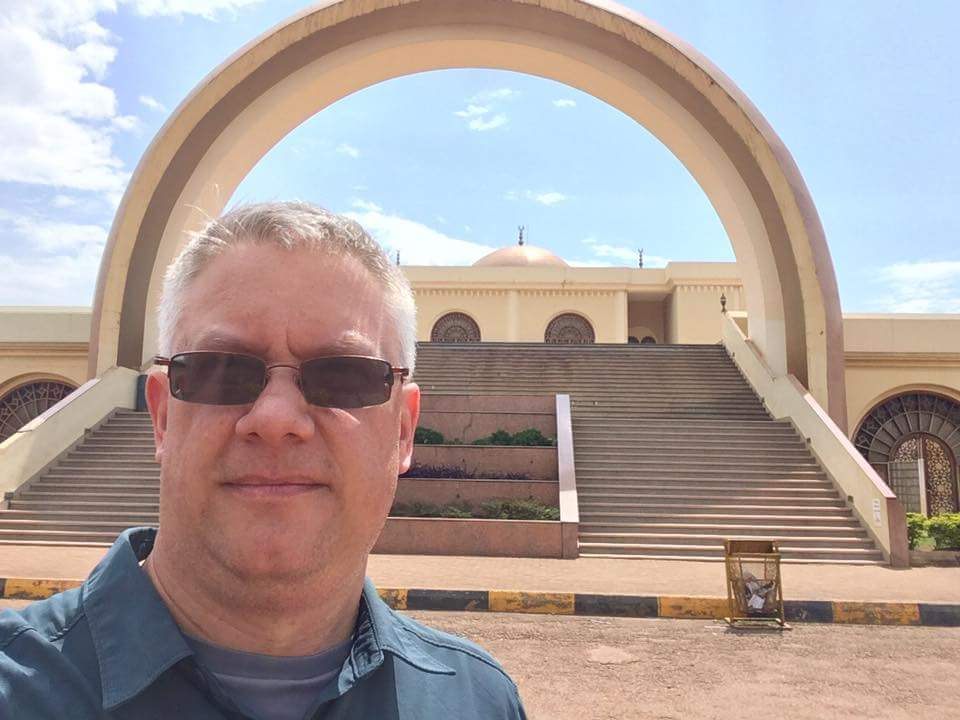 Davis during his July 2018 travels to Uganda.