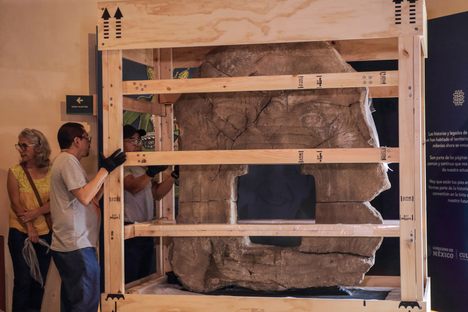 Some 60 years ago, an ancient Olmec sculpture known as the "Earth Monster" was stolen. Last week, it went home to Mexico.