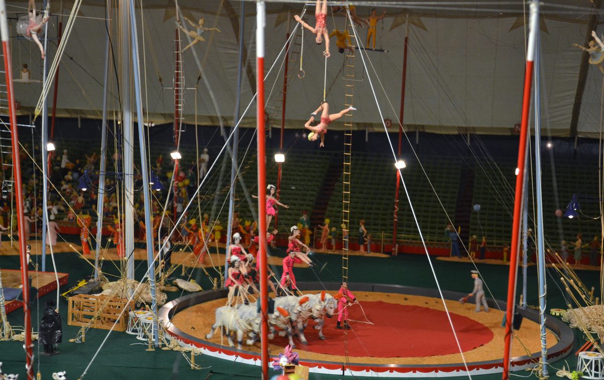 The 44,000-piece Howard Bros. Circus Model at the Ringling Circus Museum.