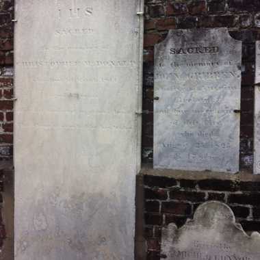 Full Headstone of the man who lived 421 years