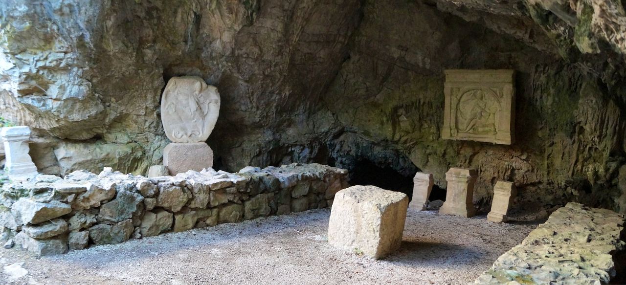 A Mithraeum in Duino, Italy, one of dozens across Europe built during Mithraism's heyday more than 1,700 years ago.