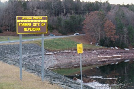 Dam along Route 55