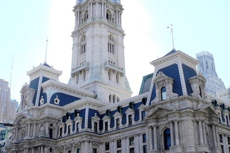 A view of City Hall from below. (Photo: 