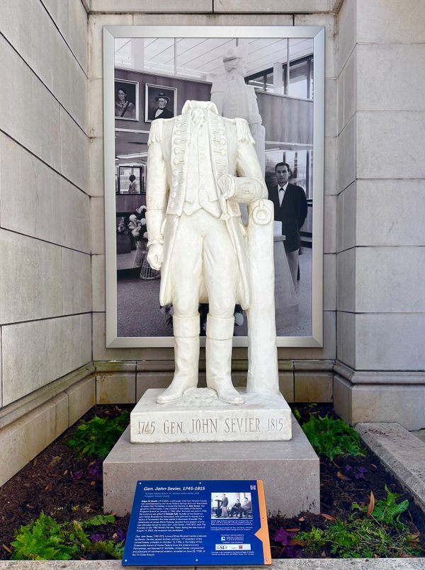 Gen. John Sevier Statue in Knoxville, Tennessee