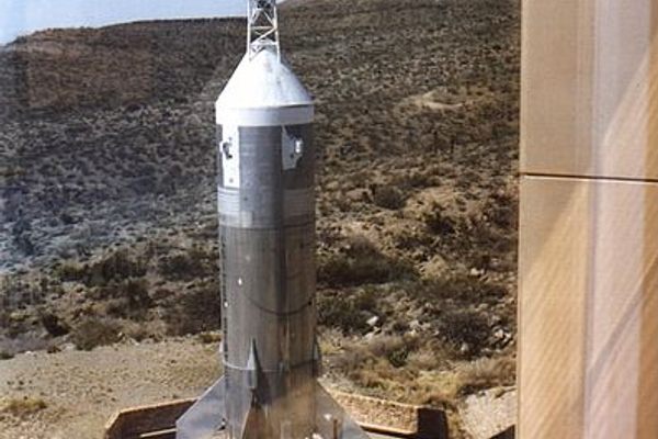 Little Joe II rocket, the largest ever to be launched from New Mexico