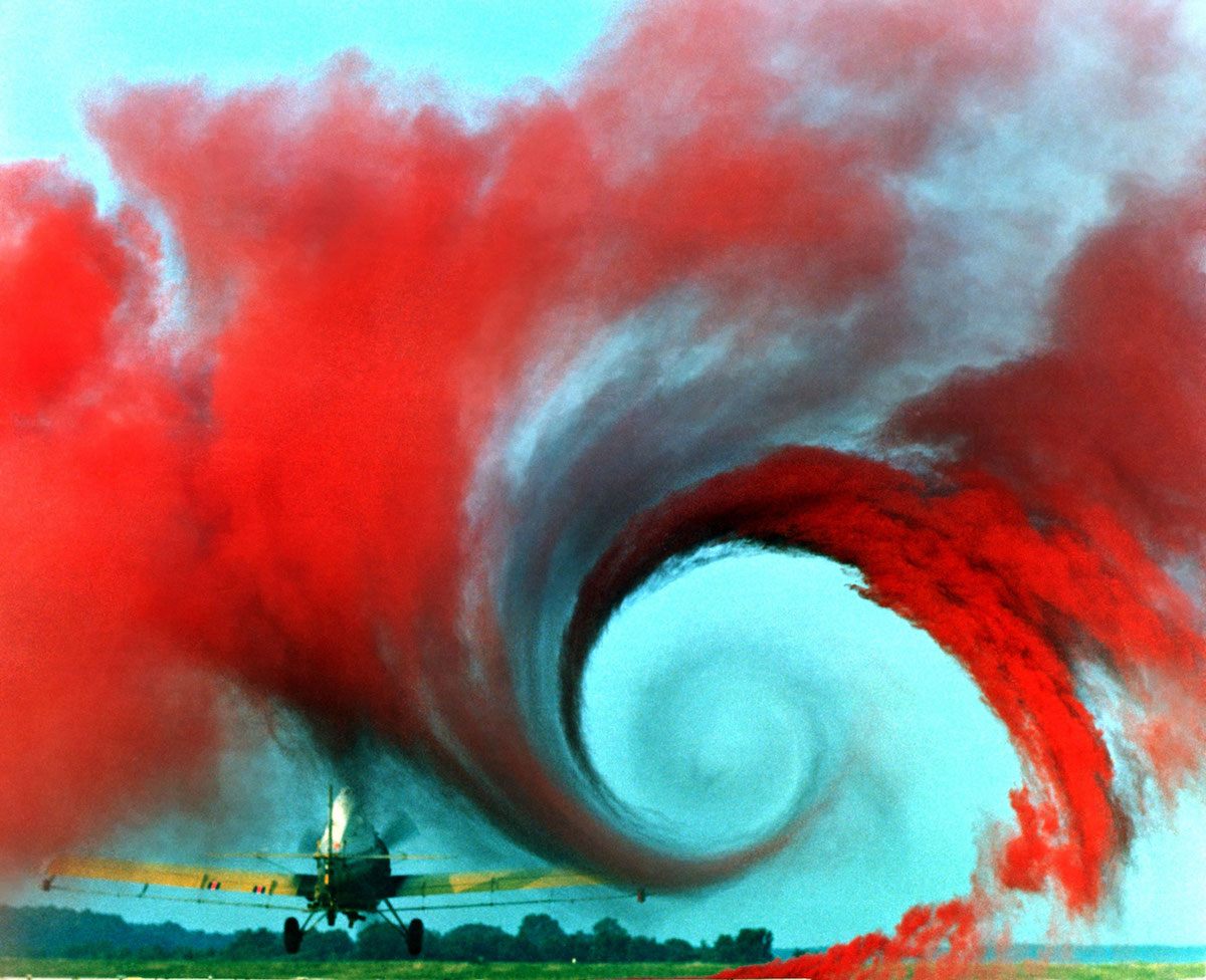 Wingtip vortices, 1990.
