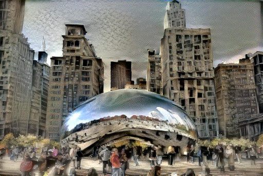 A neural-network generated image shows Chicago as it might look following some kind of disaster.