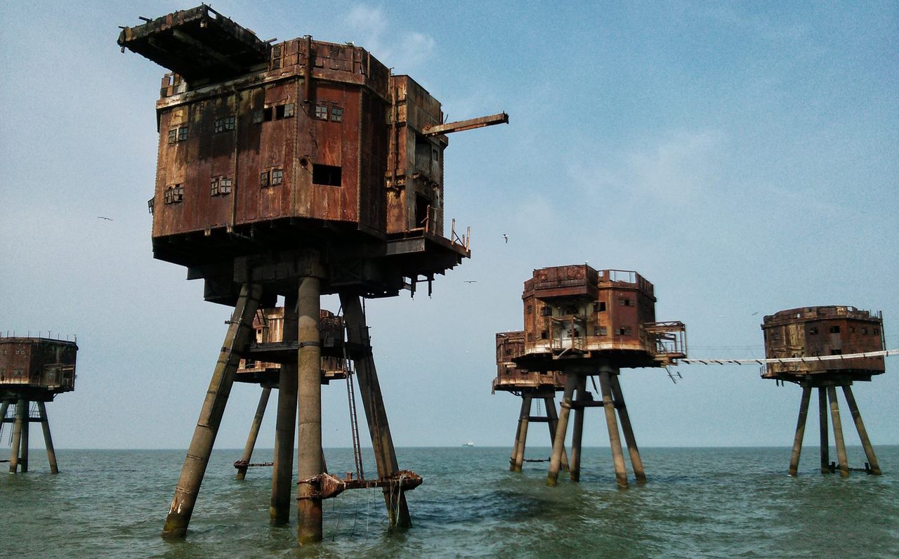 Zombies aren't swimming to these old army forts in the Thames Estuary.