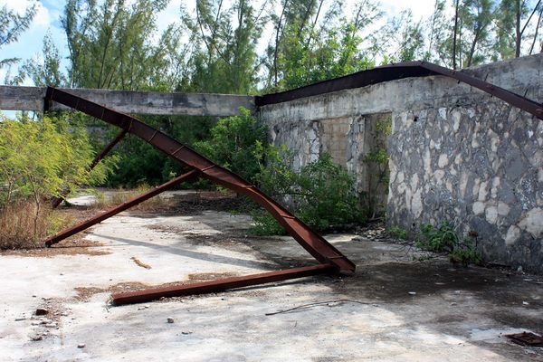 Ruins of the Clubhouse at the Former Cape Eleuthera Resort  