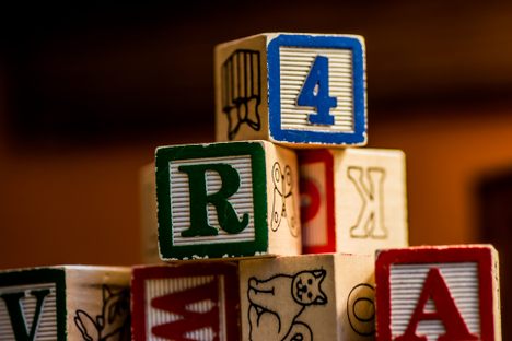 Alphabet block toys.