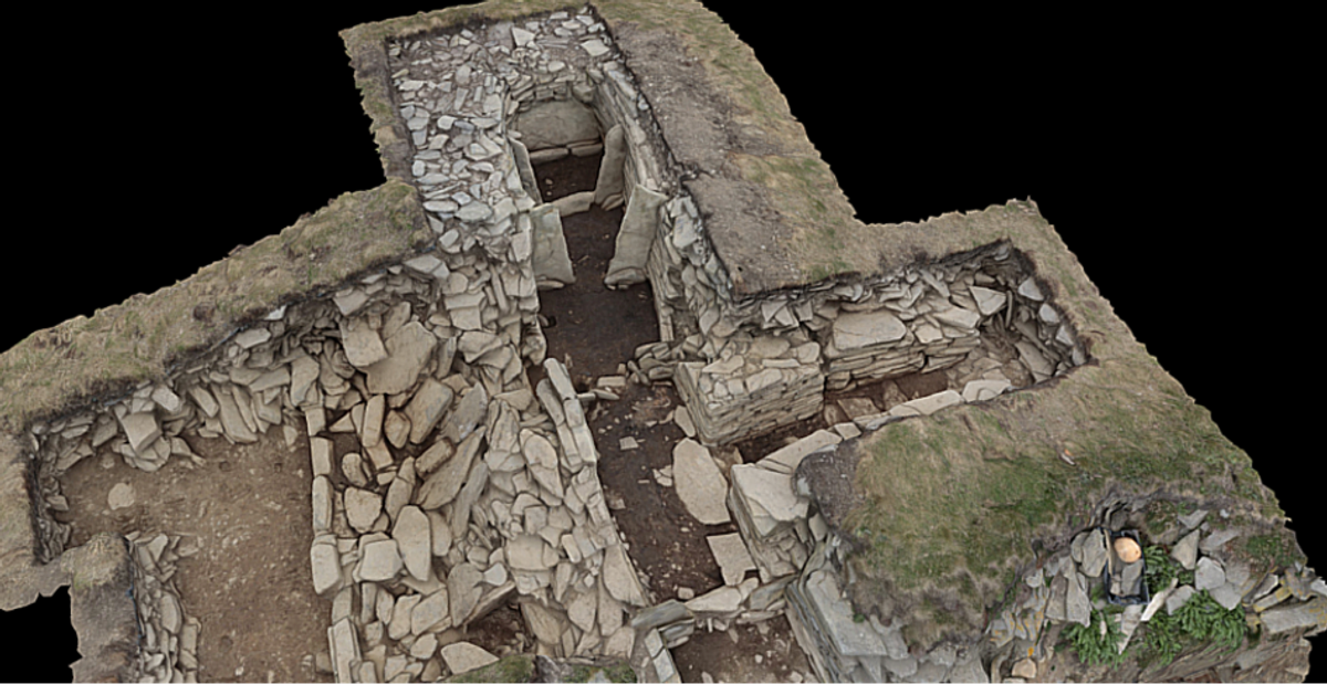 A photogrammetry model of the Neolithic site.