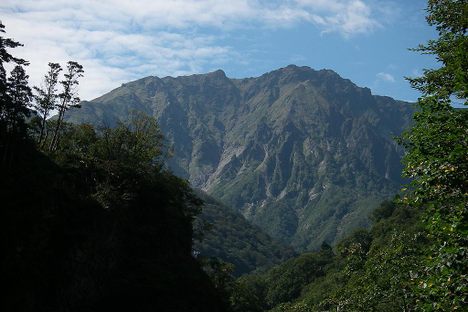Mt. Tanigawa, as viewed from the east.
