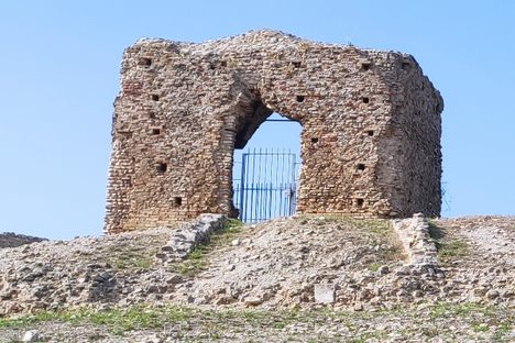 The remains of Castel Fiorentino, once a strategic fortress in the Holy Roman Empire.
