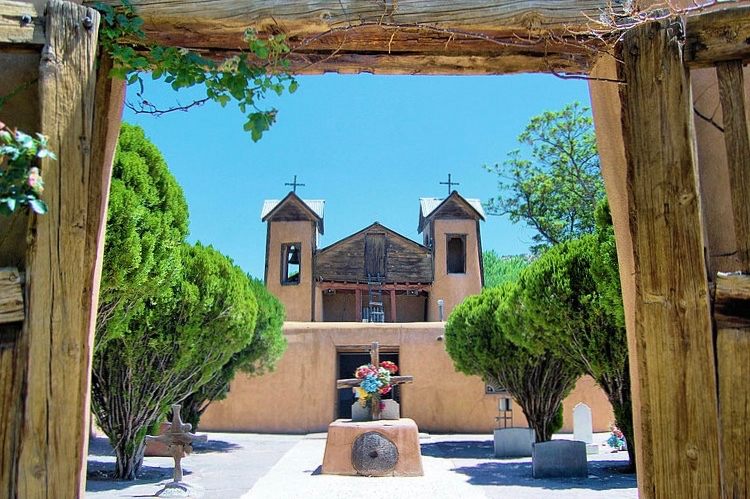 The Santuario de Chimayo in Chimayo, New Mexico.
