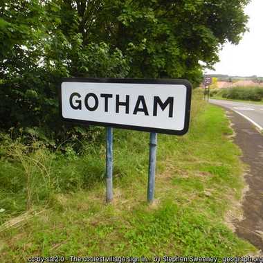 The coolest village sign in the UK?