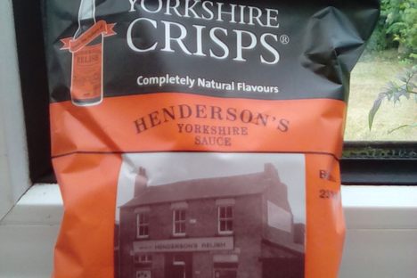 Henderson',s flavour potato chips (or crisps as we say in England)
