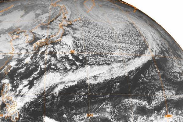 A 2013 bomb cyclone in the Pacific.
