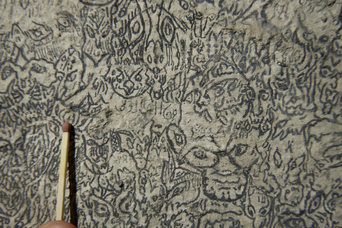 A matchstick used for scale reveals the microhorrors of Norway's <em>demonveggen</em>.