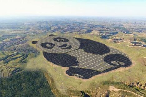 An artist's idea of what the finished farm will look like. 