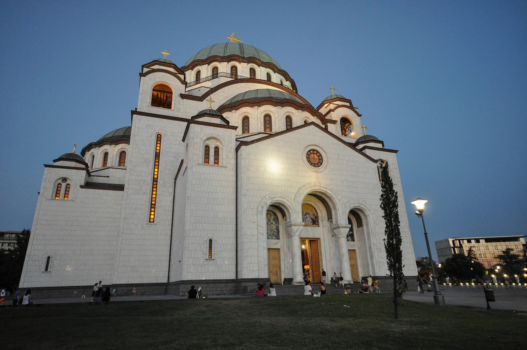 The Church of Saint Sava, an Orthodox church in Belgrade, Serbia.