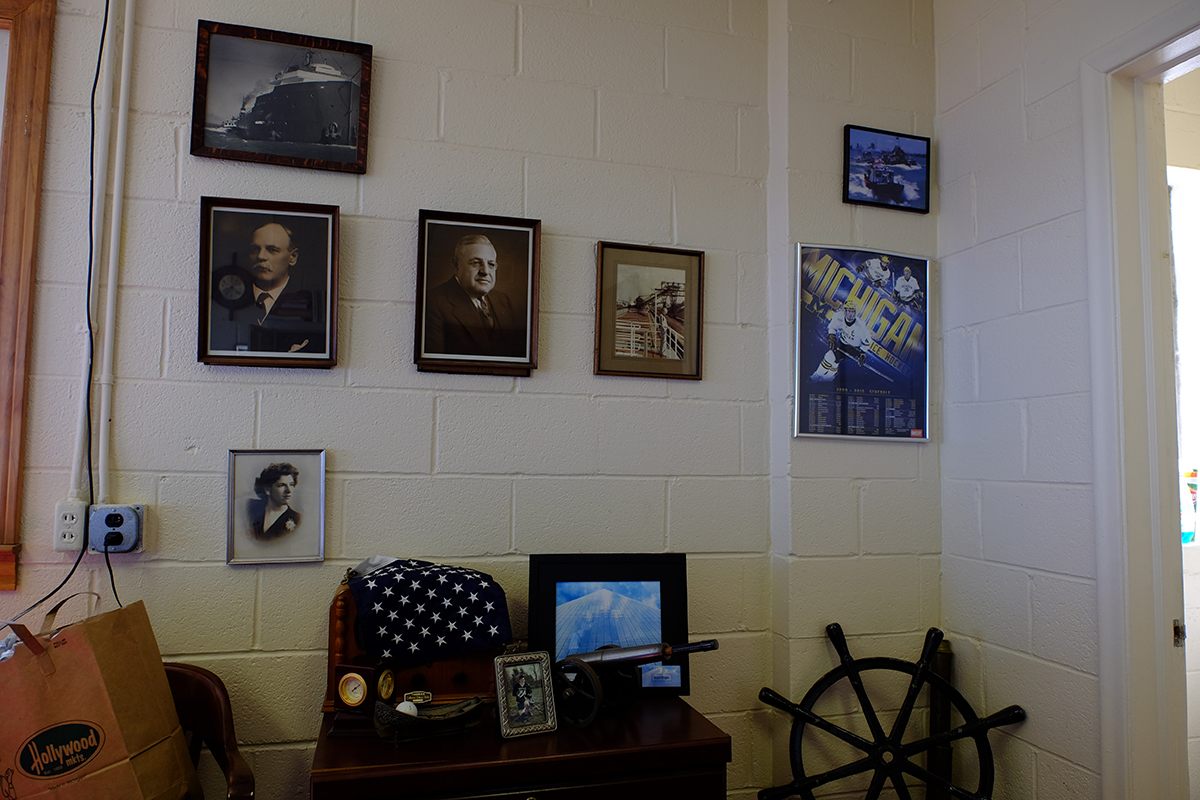 Portraits of Jim Hogan’s great grandfather, grandfather, and mother line the walls of his office. Hogan is the fourth generation to head the family company which was founded in 1874 in Detroit.