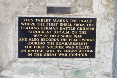 The memorial plaque.