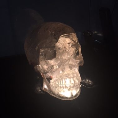 A crystal skull.