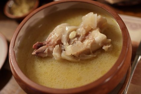 A bowl of Armenian khash.