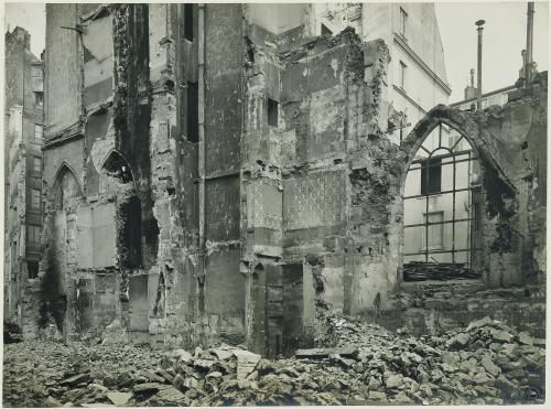 The ruins of the St. Honore chapel in Paris, which is now gone.