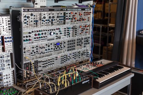Analog synth at Switched On