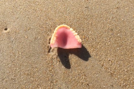 You folks found a lot of dentures. (These were found by reader Tamara Lohrey.)