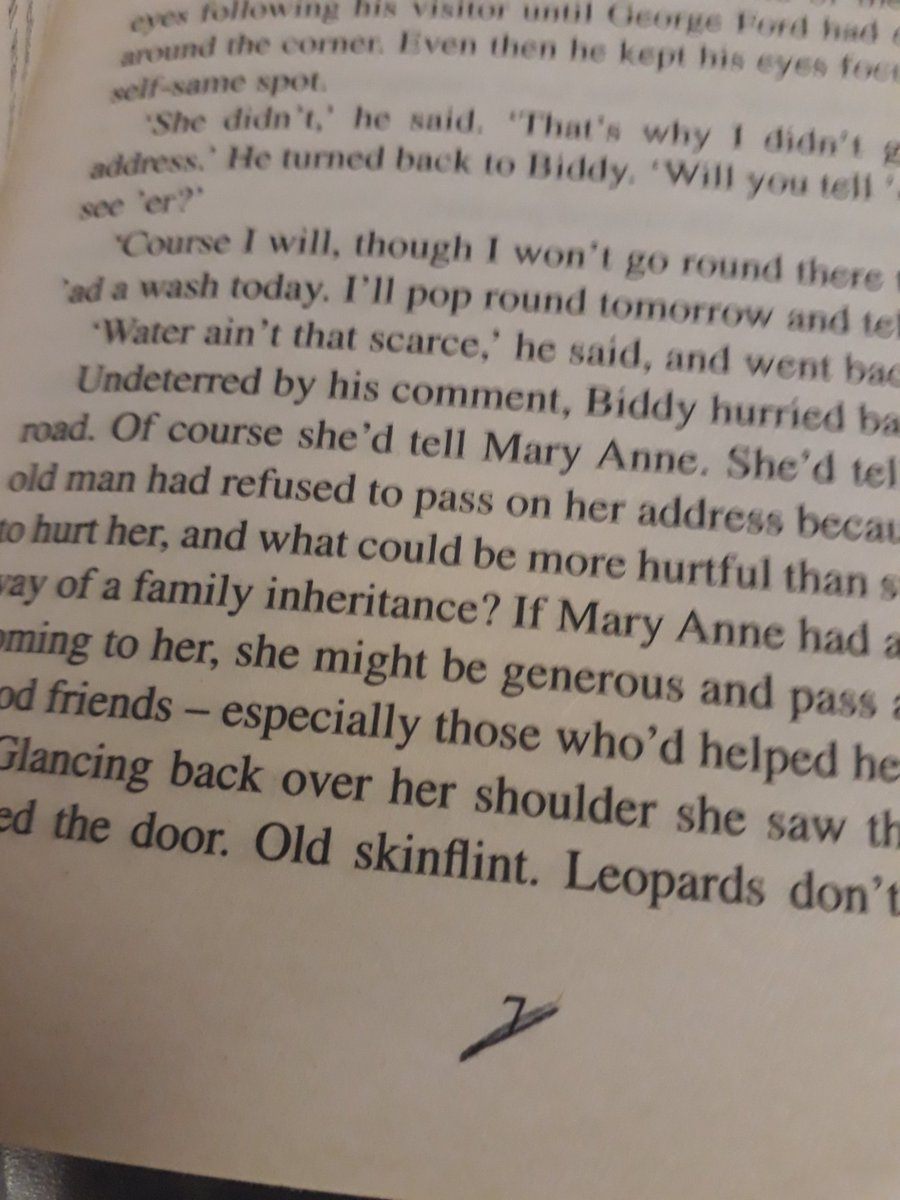 An underlined 7 in Lizzie Lane's <em>A Wartime Family</em>.