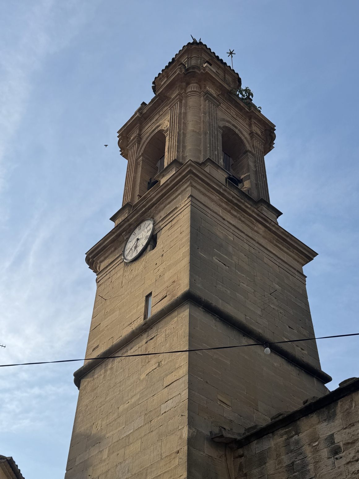 The two sundails of the tower of the church of Sant Andreu
