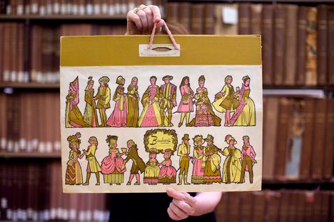 A bag from Bamberger's department store, mid 20th century.  
