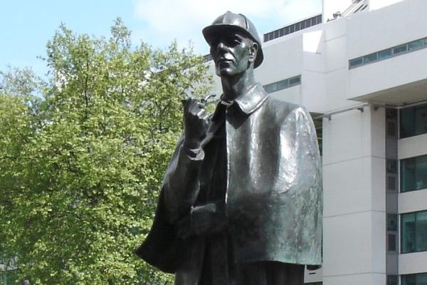 Sherlock Holmes Statue in London, England