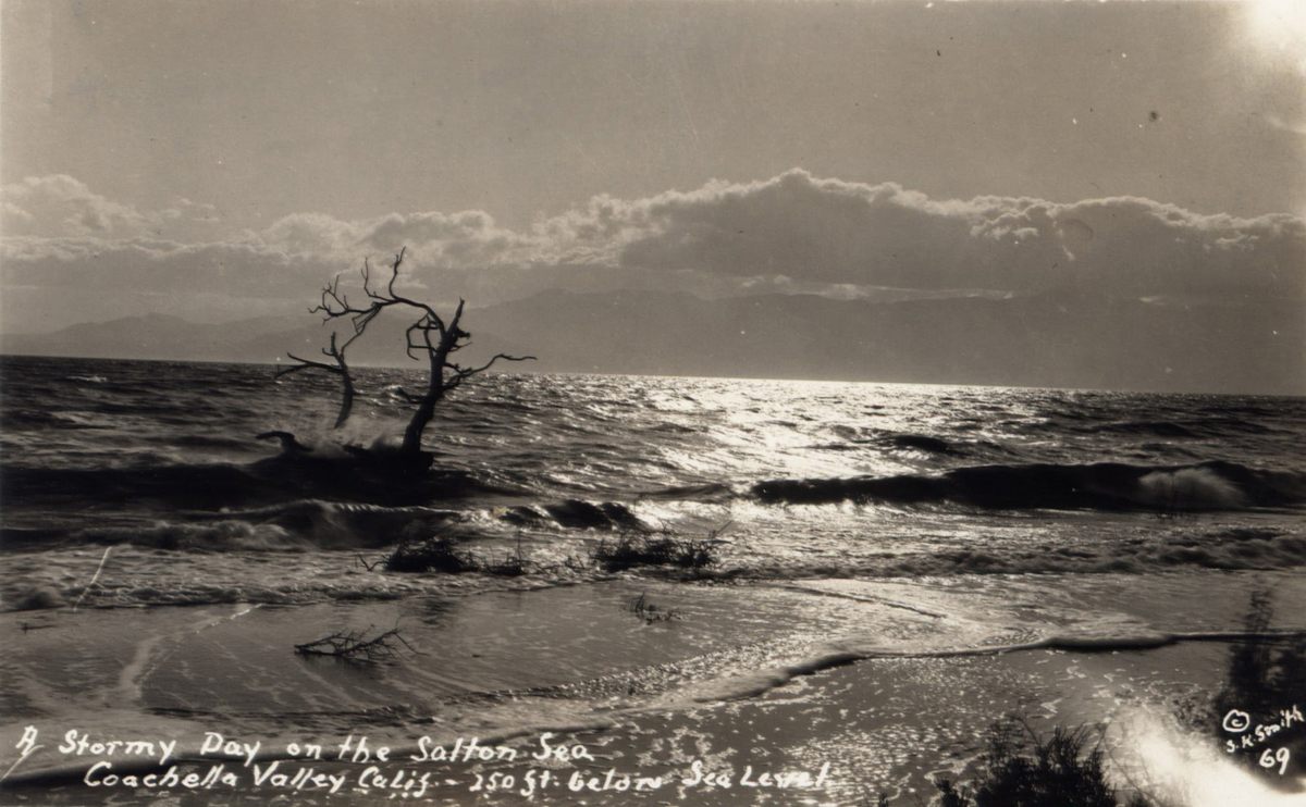 A stormy day on the Salton Sea.