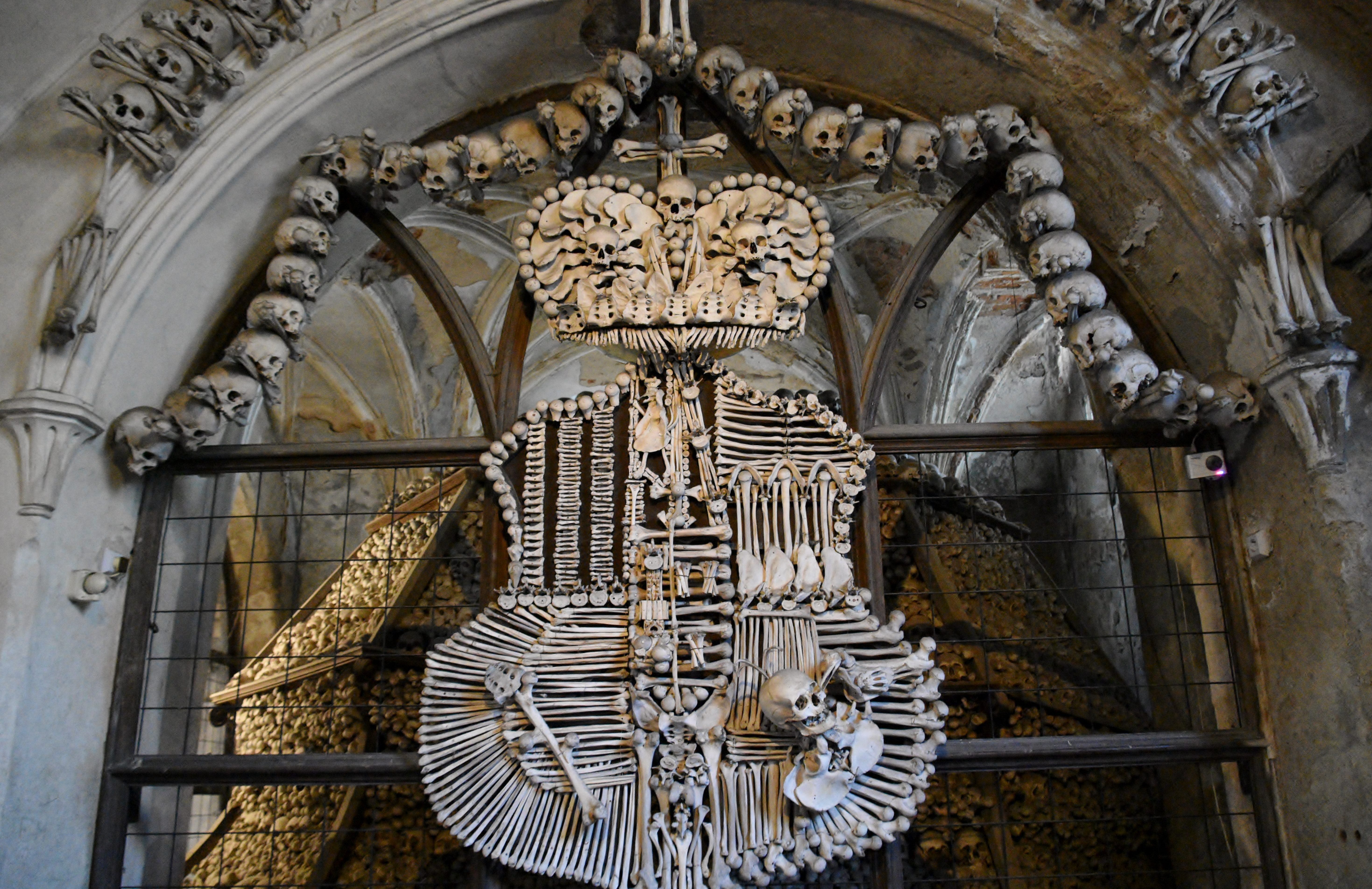 Another view of the decorative bones.