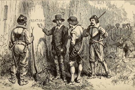 The carved message of CROATOAN, likely a note for rescuers, has  also been fodder for supernatural speculation. 