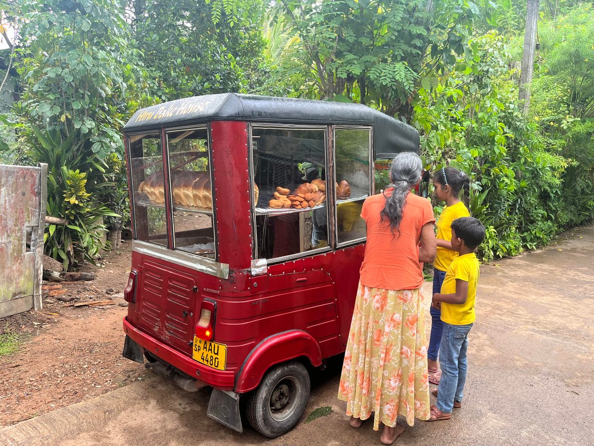 A family heads out to meet the choon paan tuk.