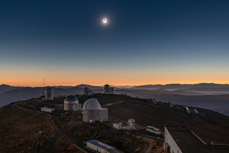 La Silla during the 2019 eclipse.