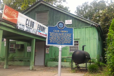 Located in Indianola, Mississippi, Club Ebony hosted performances by blues legends like B.B. King.