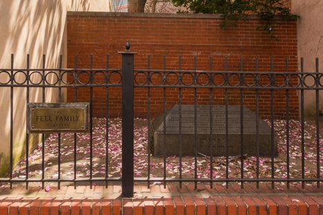  The cemetery in the Fell's Point historic district.