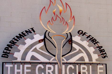 The sign at the entrance