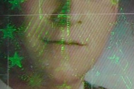 Hologram on a German ID card