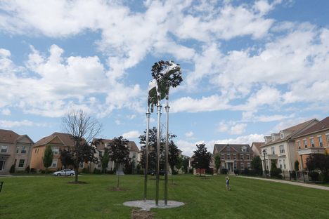 Is This Massive Chrome Cow Statue Too Scary for the Toronto Suburbs?