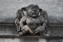 One of the gargoyles that adorns Oxford’s Magdalen College.